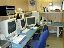 The control room of the 0.8-meter Telescope.